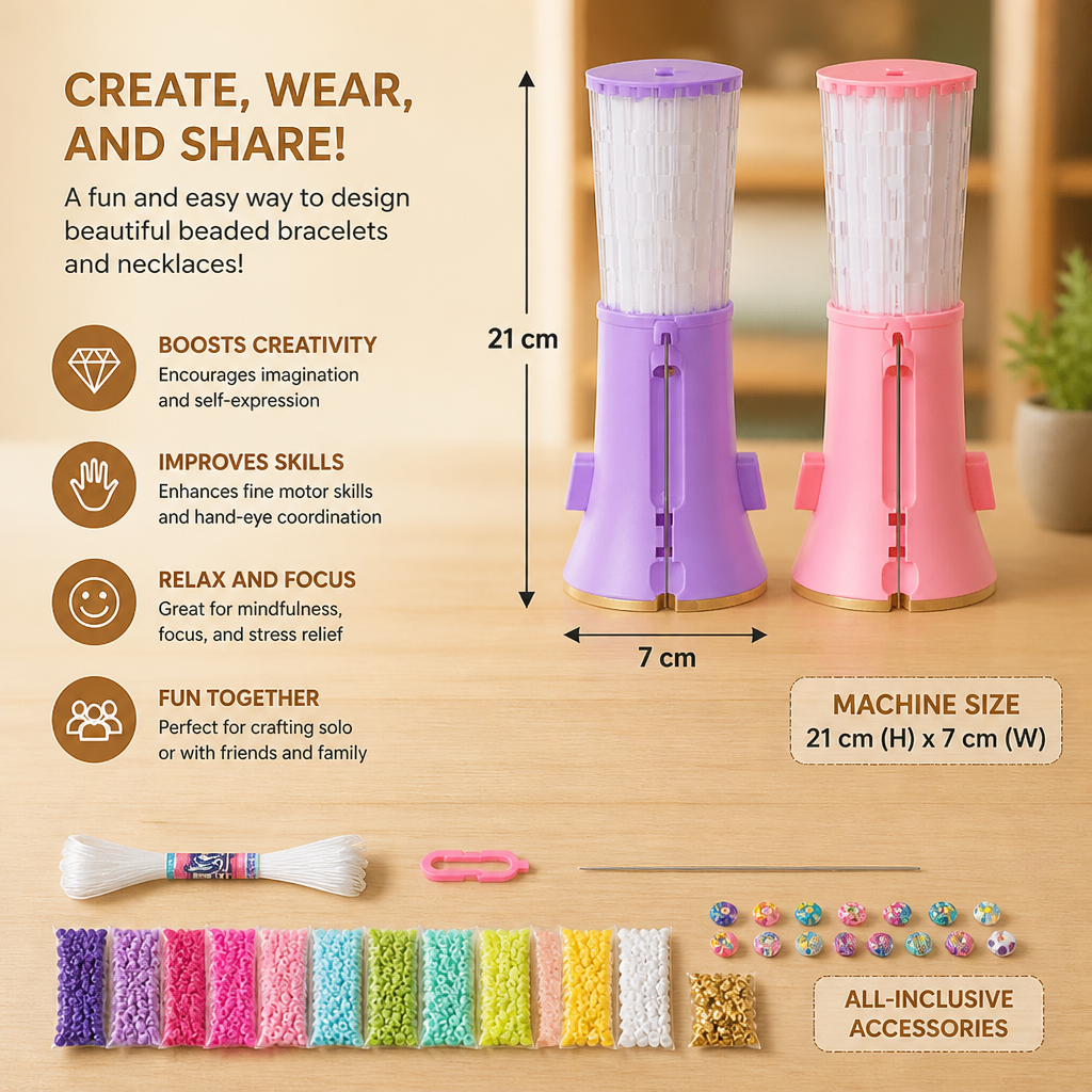 DIY Beaded Bracelet Making Kit for Kids