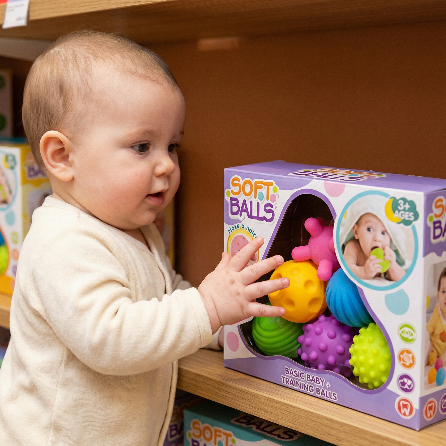 Baby Sensory Balls Set – Textured Touch & Feel Toy for Tactile Development