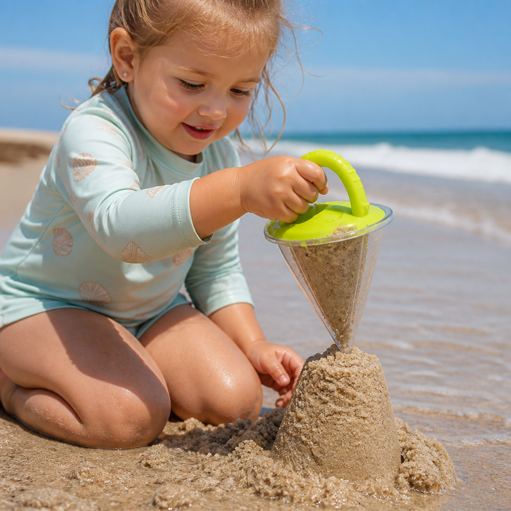 Kids Beach Sand Funnel Toy for Drawing and Pouring