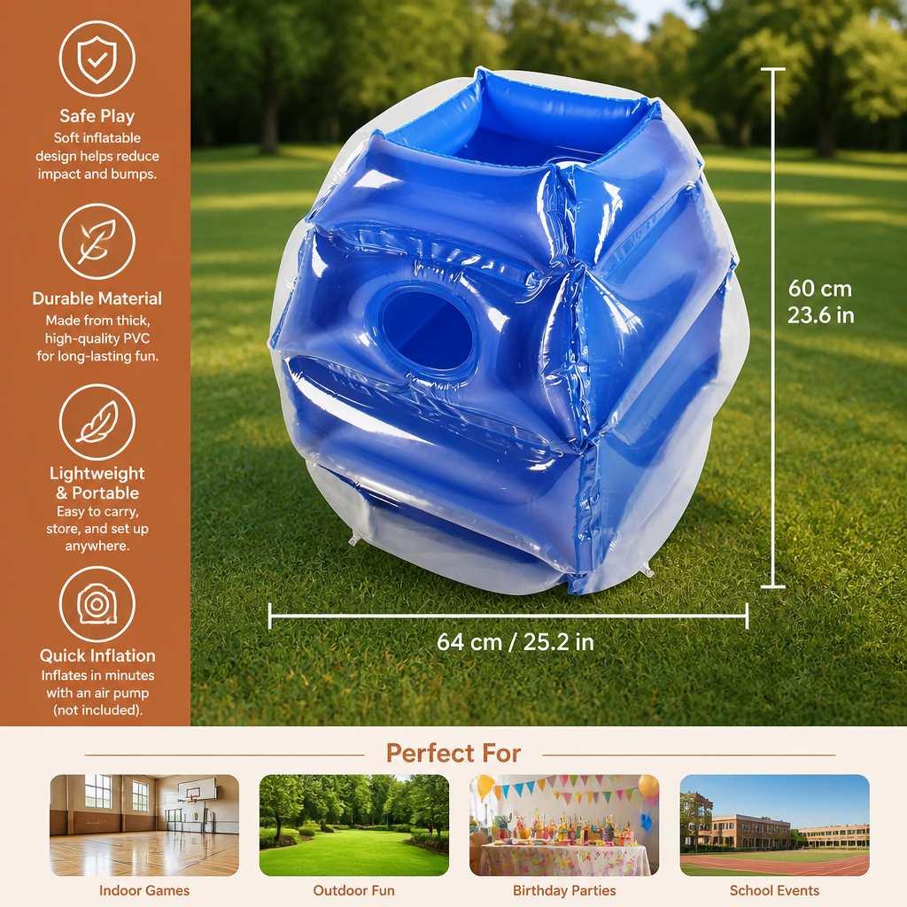 Inflatable Bumper Ball Suit for Kids – 2 Player Outdoor Collision Game