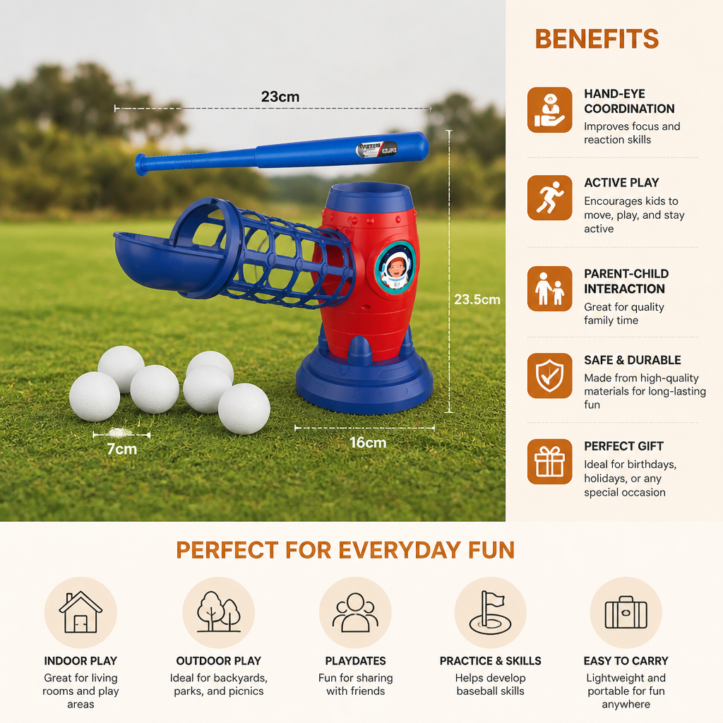 Kids Electronic Baseball Pitching Machine