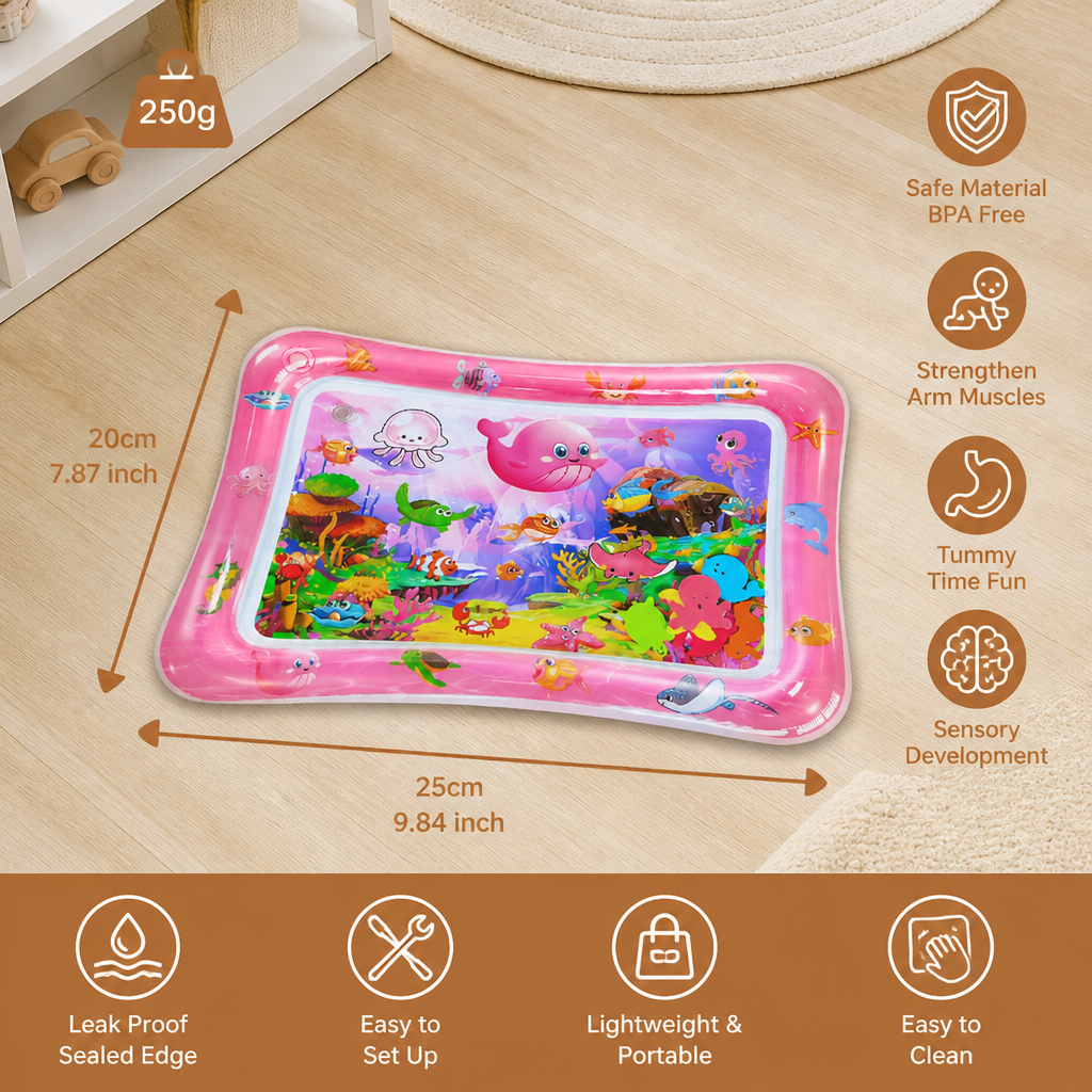 Inflatable Tummy Time Water Play Mat