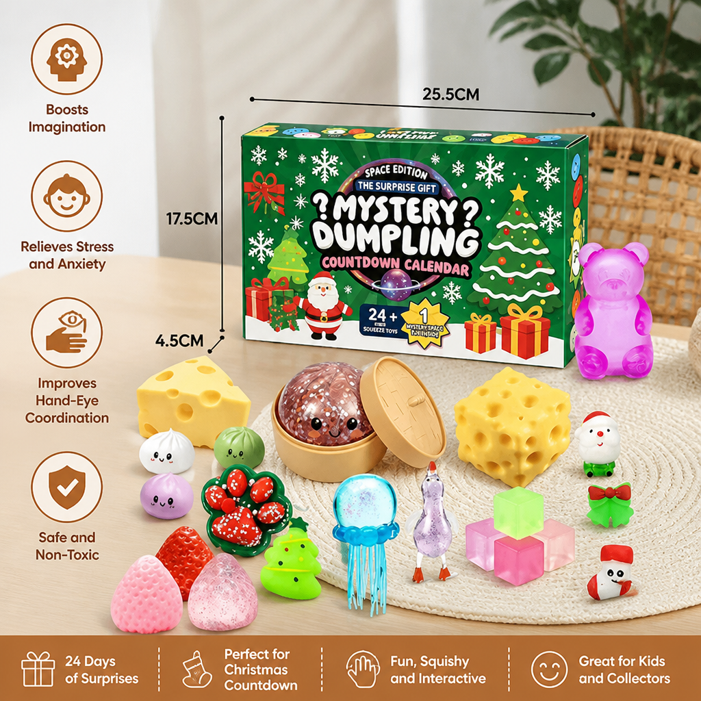 Christmas Squishy Advent Calendar for Kids