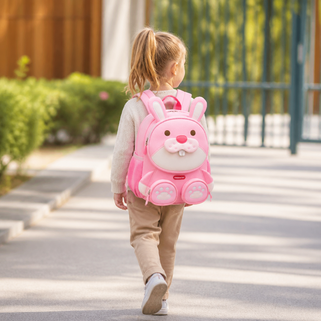 Kids Cartoon Animal Backpack – Lightweight Multi-Pocket School Bag