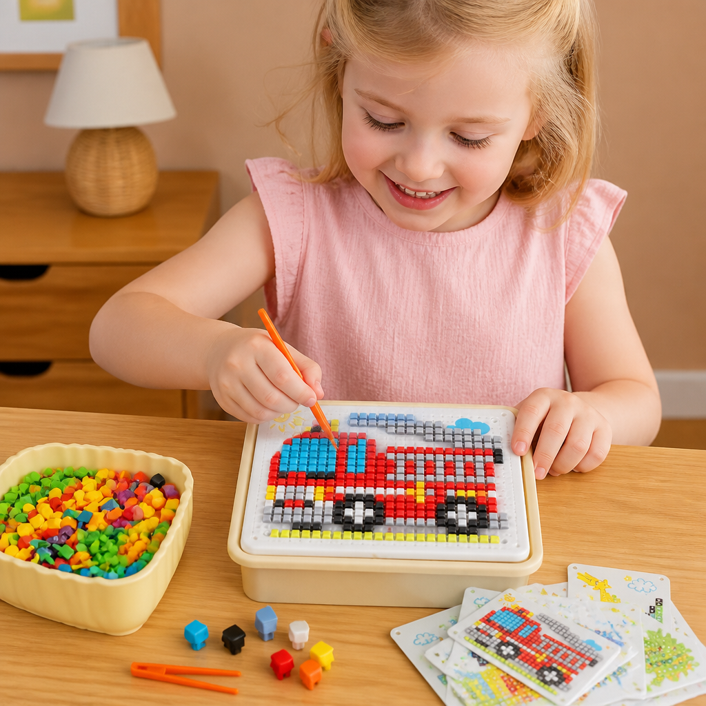 Montessori Learning Peg Mosaic Board