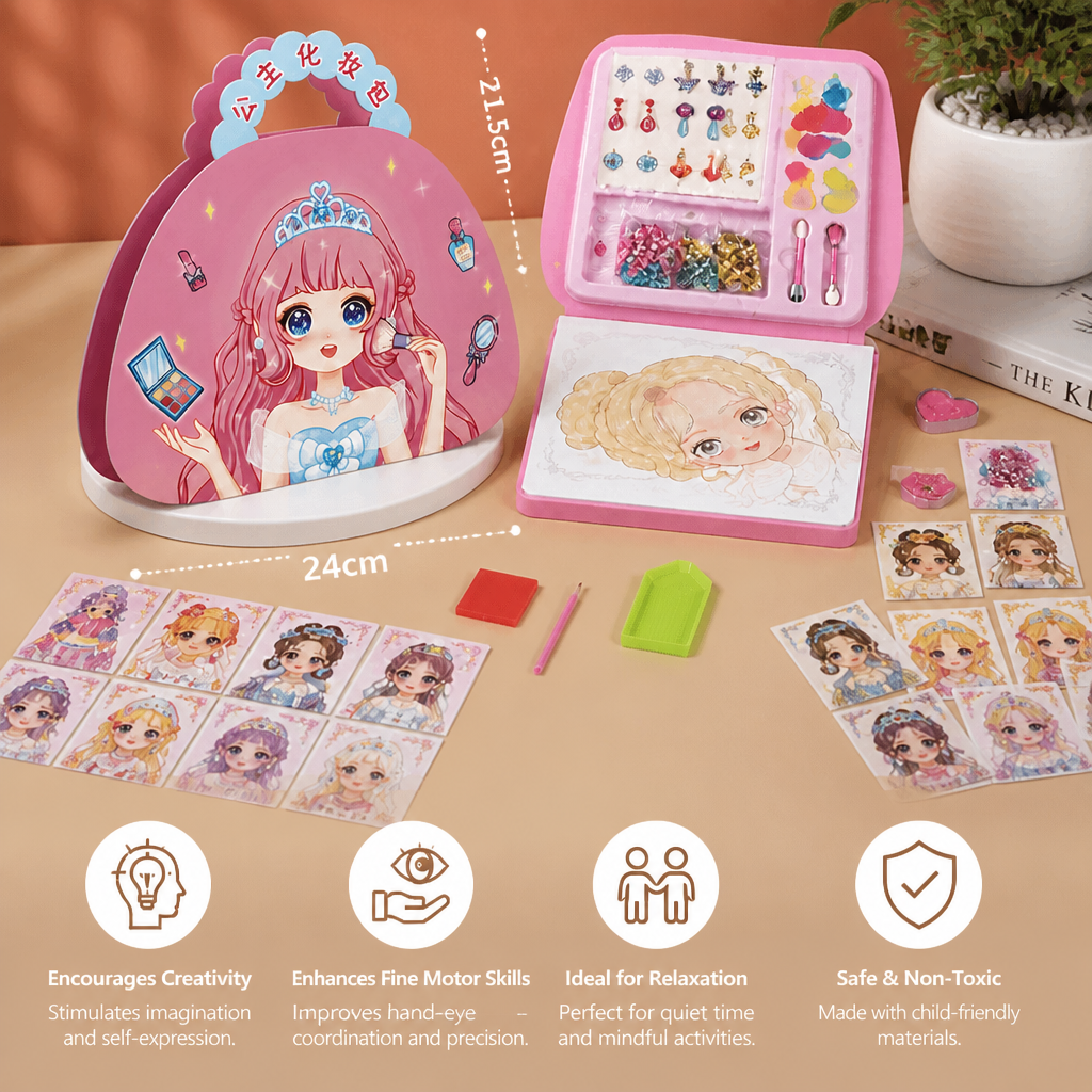 Princess Diamond Painting & Foil Art Book Craft Kit