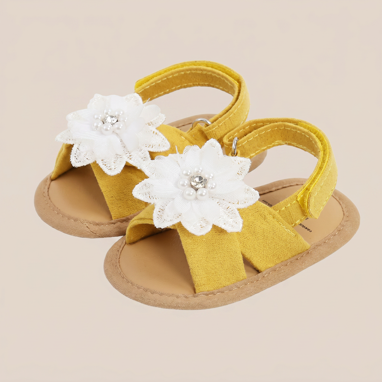 Flower Bow Slingback Sandals
