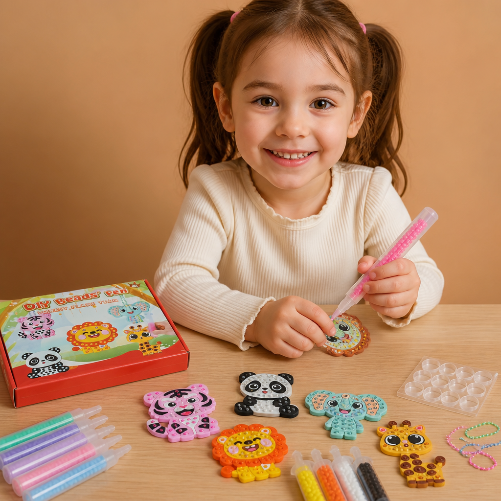 DIY Bead Art Pen Kit – Create & Decorate Animal Designs