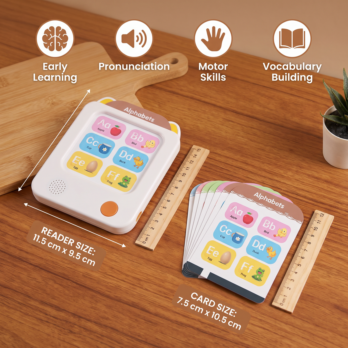 Kids’ Interactive English Flash Card Reader – Educational Learning Toy