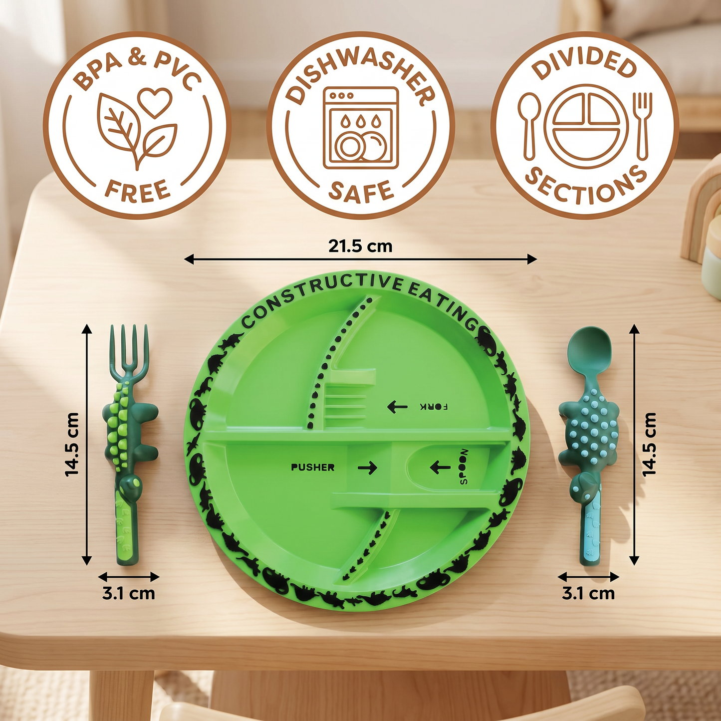 Dino Themed Dining Set