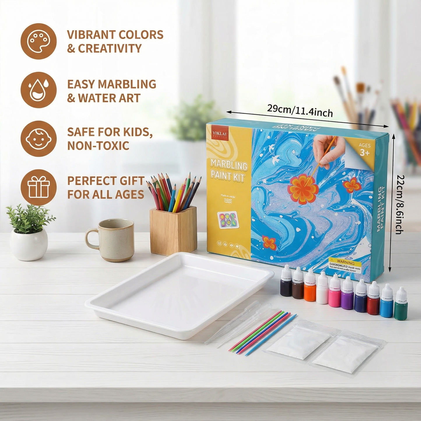 Creative Marble Watercolor Play Set