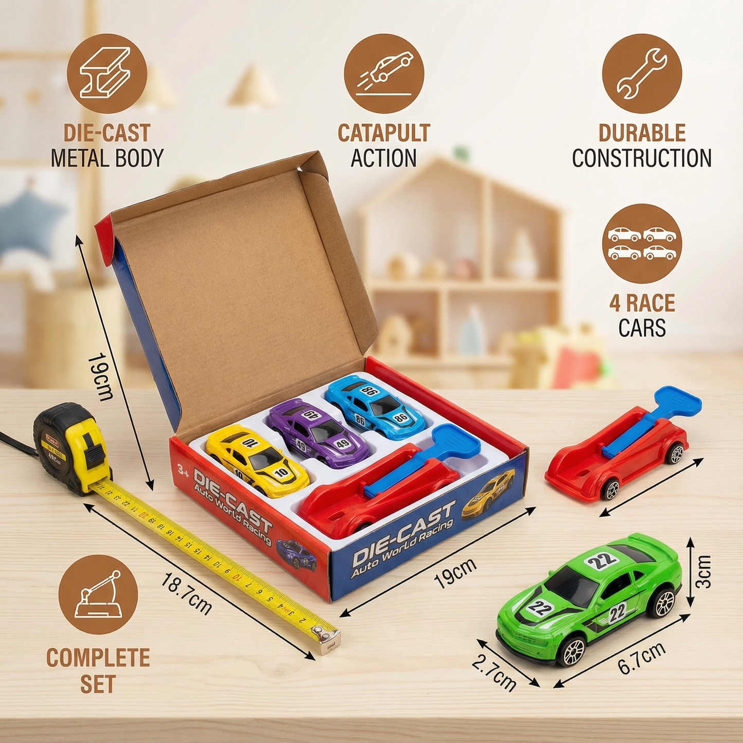 Car Catapult Racing Set
