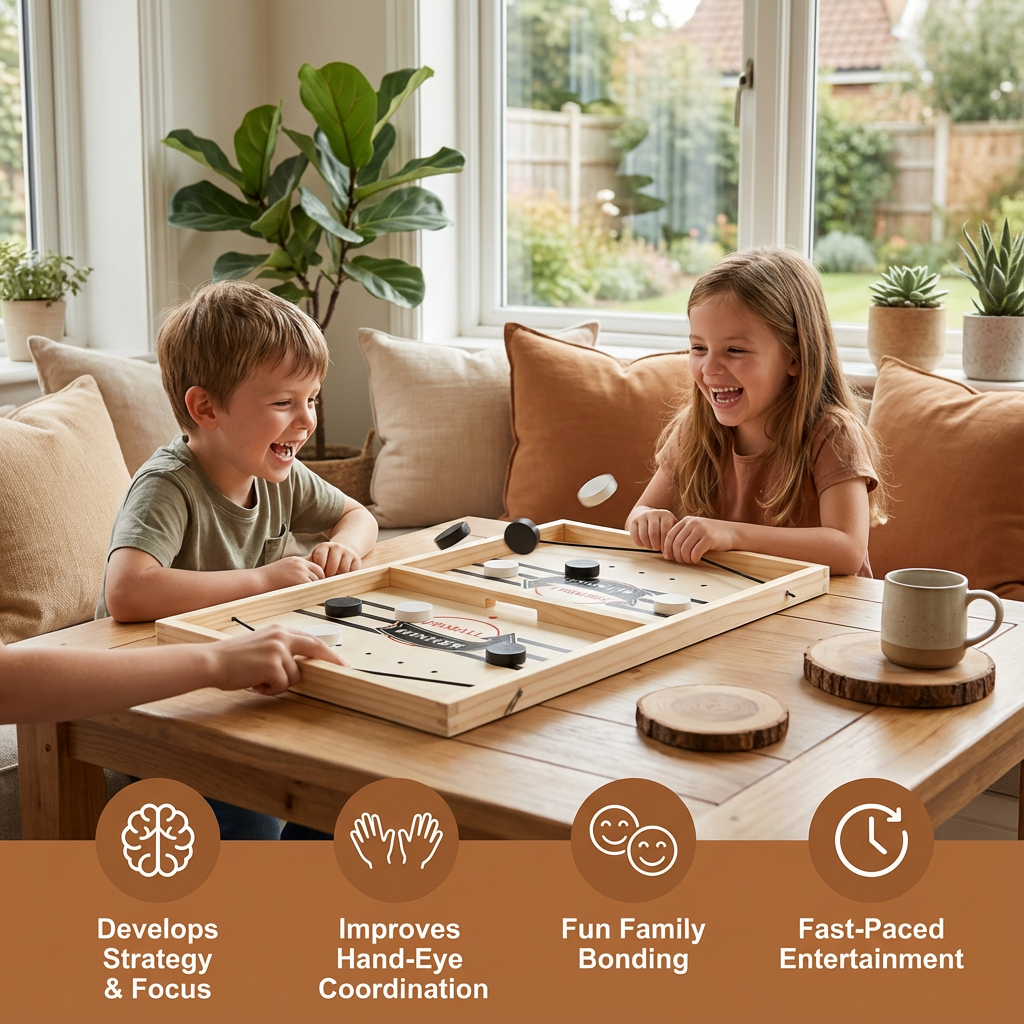 Wooden Catapult Chess Board Game for Family Game Night