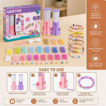 DIY Beaded Bracelet Making Kit for Kids