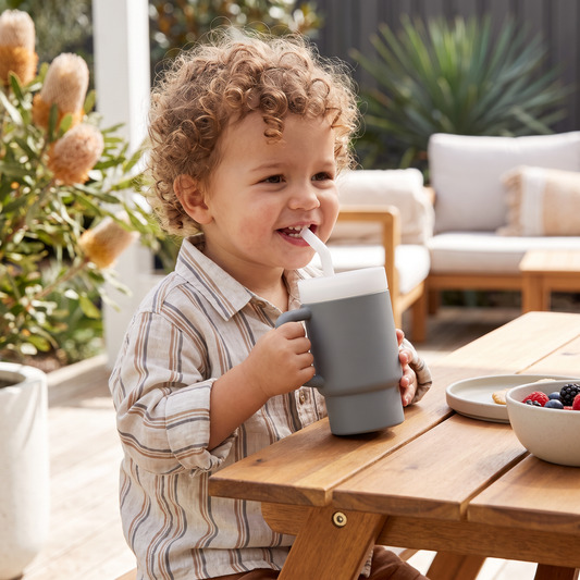 Leakproof Silicone Toddler Straw Cup