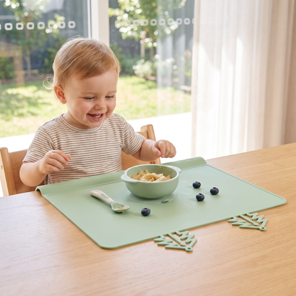 BabySafe Practical & Hygienic Silicone Baby Placemat with Raised Edge