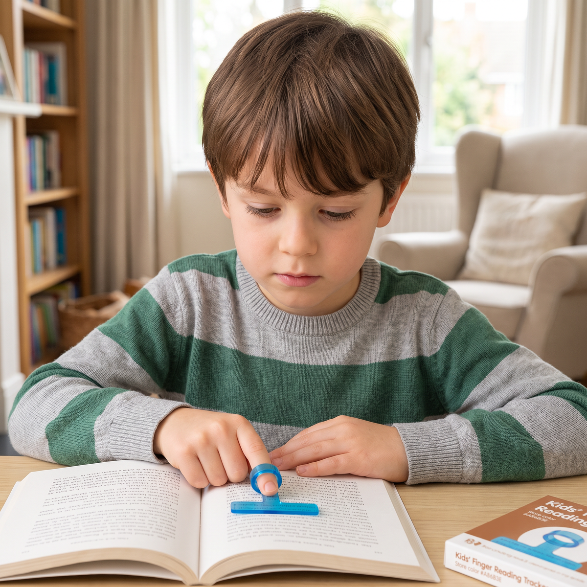 Kids’ Finger Reading Tracker – Translucent Reading Guide