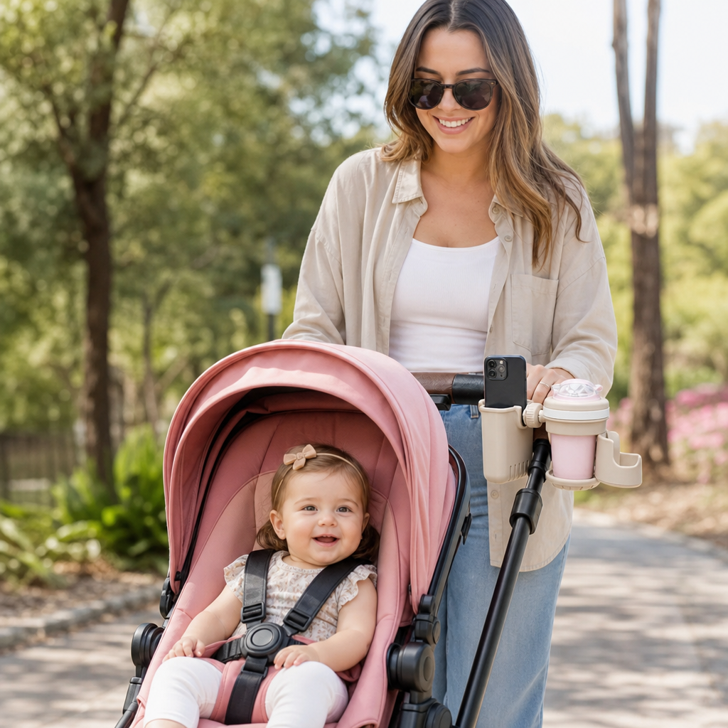 3-in-1 Baby Stroller Cup & Phone Holder