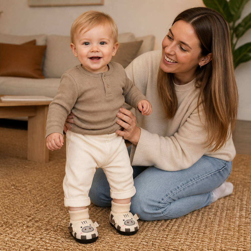 Cosy Baby Sock Shoes – Warm, Non-Slip & Comfortable