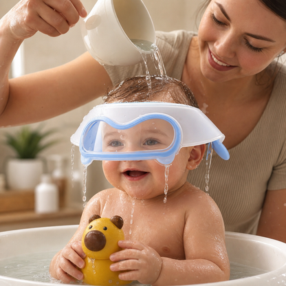 Adjustable Baby Water & Shampoo Visor with 360° Eye & Ear Protection