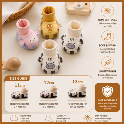 Cosy Baby Sock Shoes – Warm, Non-Slip & Comfortable