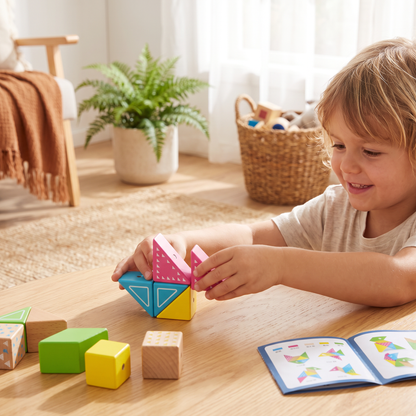 Magnetic Wooden Geometry  Puzzle Blocks