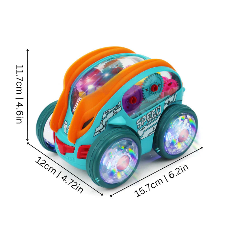 LED Somersault Vehicle Toy with Music and 360 Rotation