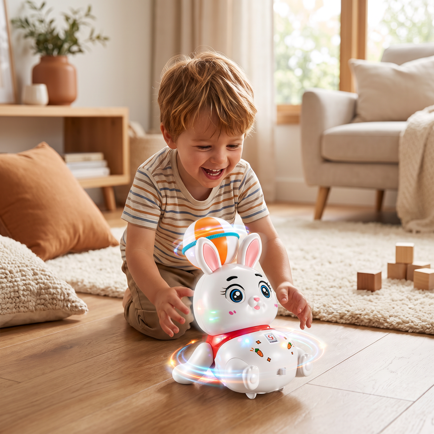 Interactive Dancing Rabbit Toy – Lights, Music & Fun Movement