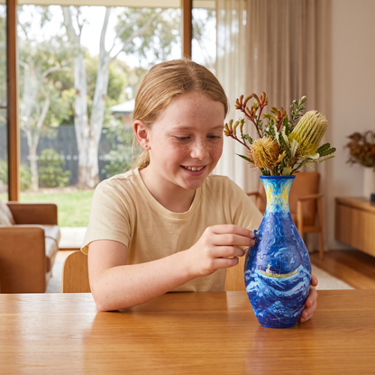 DIY 3D Jigsaw Puzzle Flower Vase