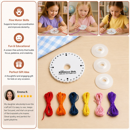 DIY Kumihimo Bracelet Making Kit for Kids