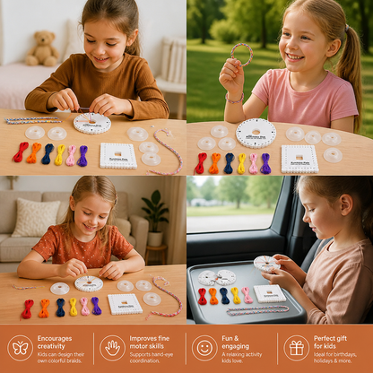 DIY Kumihimo Bracelet Making Kit for Kids