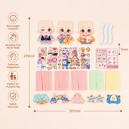 DIY Hair Stylist Craft Kit for Kids
