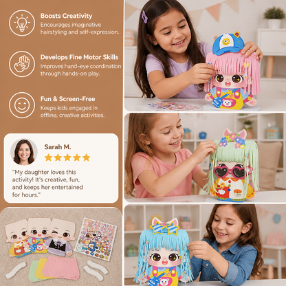 DIY Hair Stylist Craft Kit for Kids