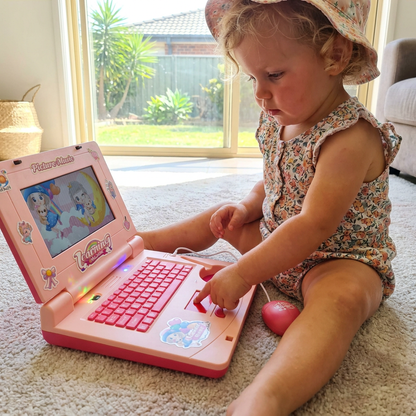 Kids’ Interactive Laptop with Lights, Music & Scrolling Screen