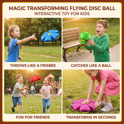 Magic Transforming Flying Disc Ball – Interactive Toy for Kids