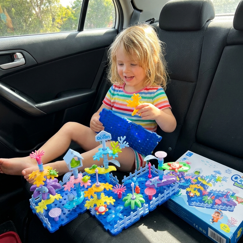 Kids Build-A-Garden Flower Toy Set – Creative Building Playset