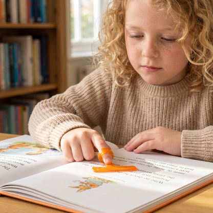 Kids’ Finger Reading Tracker – Translucent Reading Guide