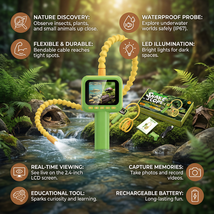 Kids Exploration Camera – Underwater & Nature Discovery Toy with Screen & Light