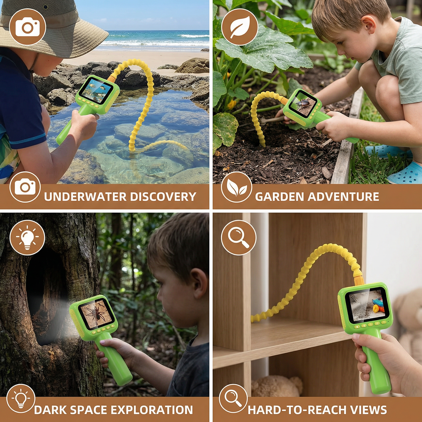 Kids Exploration Camera – Underwater & Nature Discovery Toy with Screen & Light