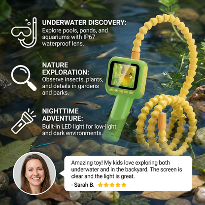 Kids Exploration Camera – Underwater & Nature Discovery Toy with Screen & Light