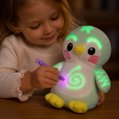 Magic Plush with Glow Drawing Pen – Interactive Light-Up Cuddly Toy for Kids