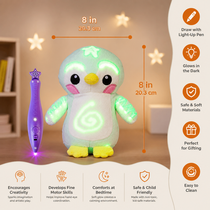 Magic Plush with Glow Drawing Pen – Interactive Light-Up Cuddly Toy for Kids