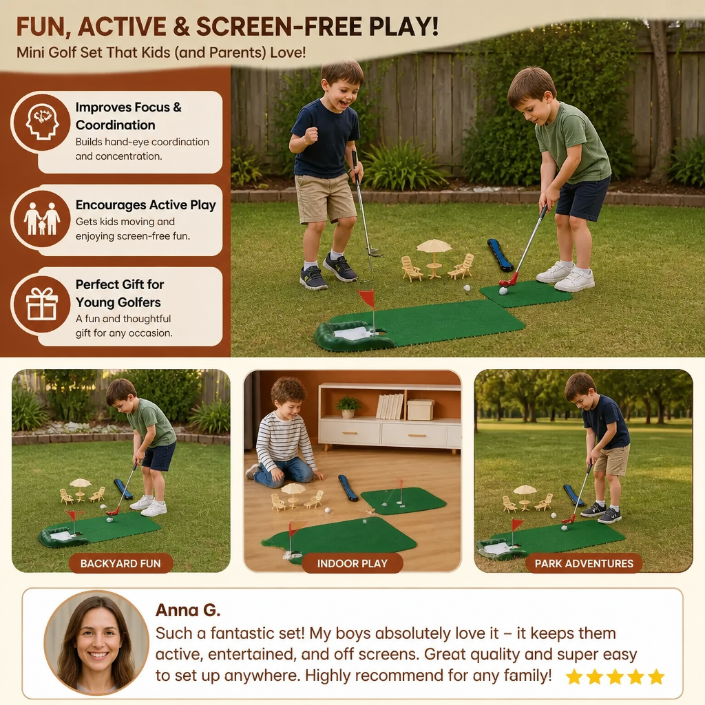 Kids Mini Golf Club Set –  Golf Toy for Children