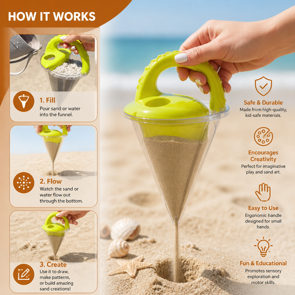 Kids Beach Sand Funnel Toy