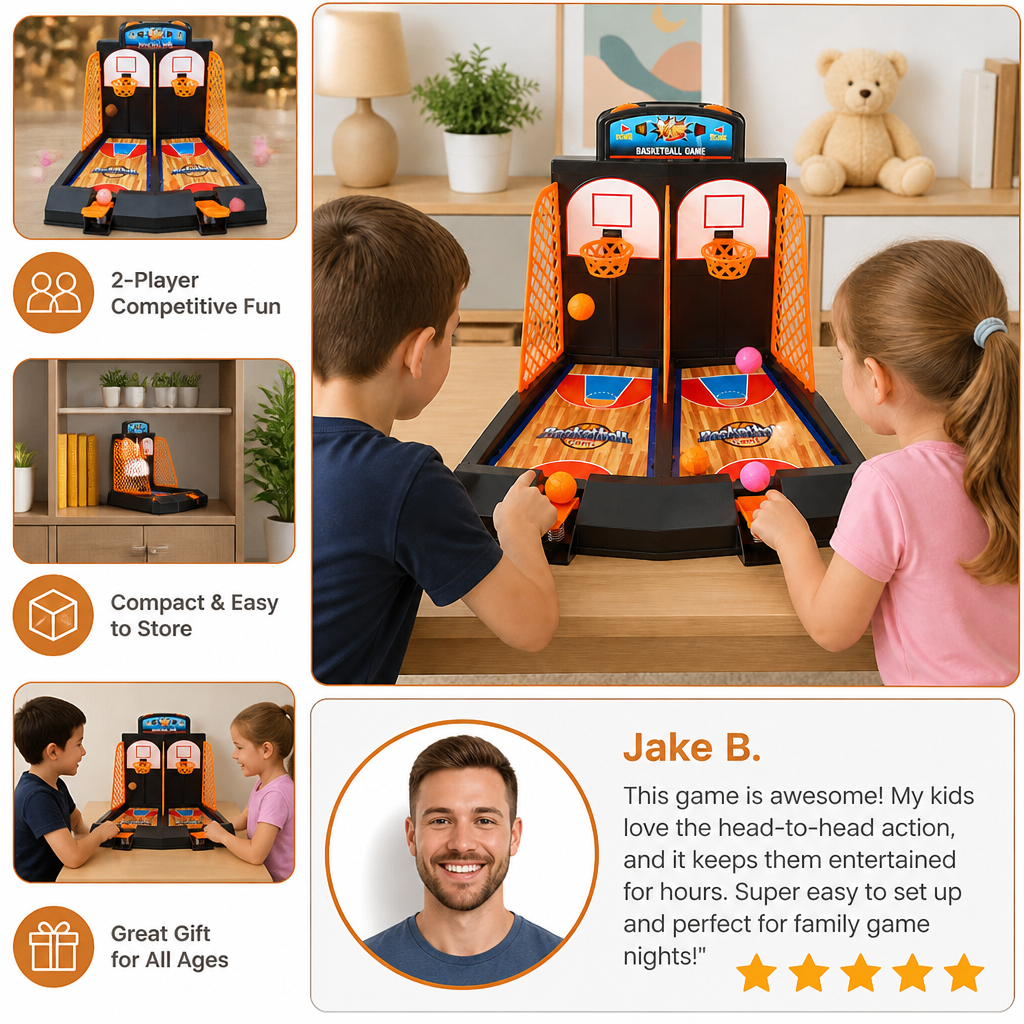 2-Player Basketball Shootout Game