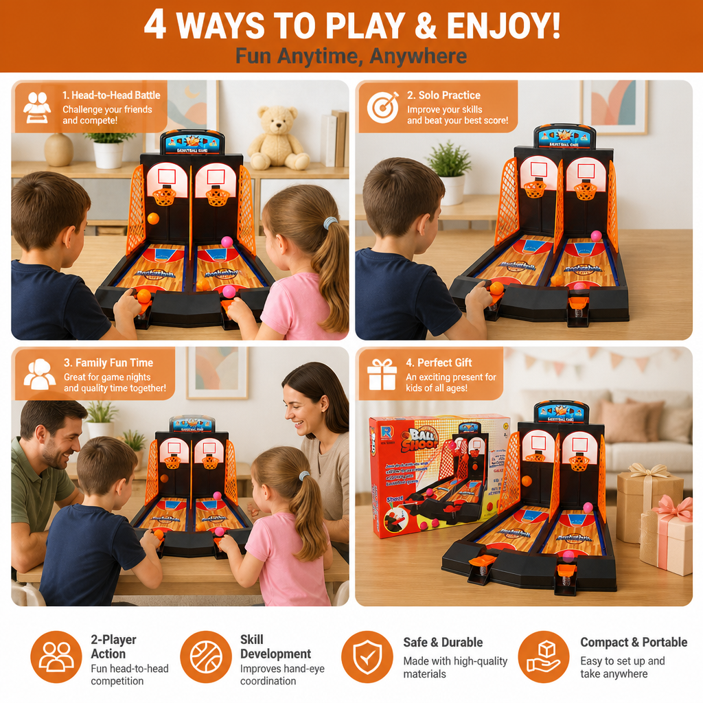 2-Player Basketball Shootout Game