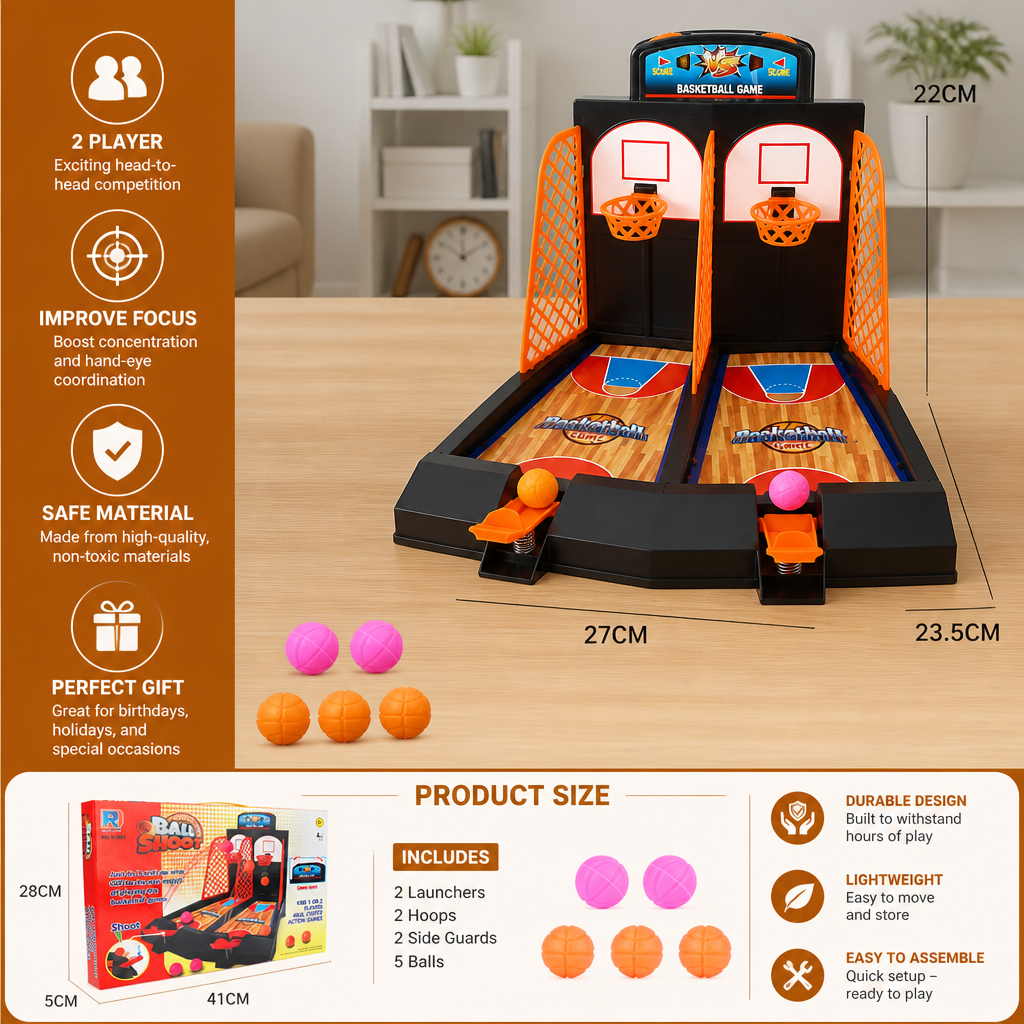 2-Player Basketball Shootout Game