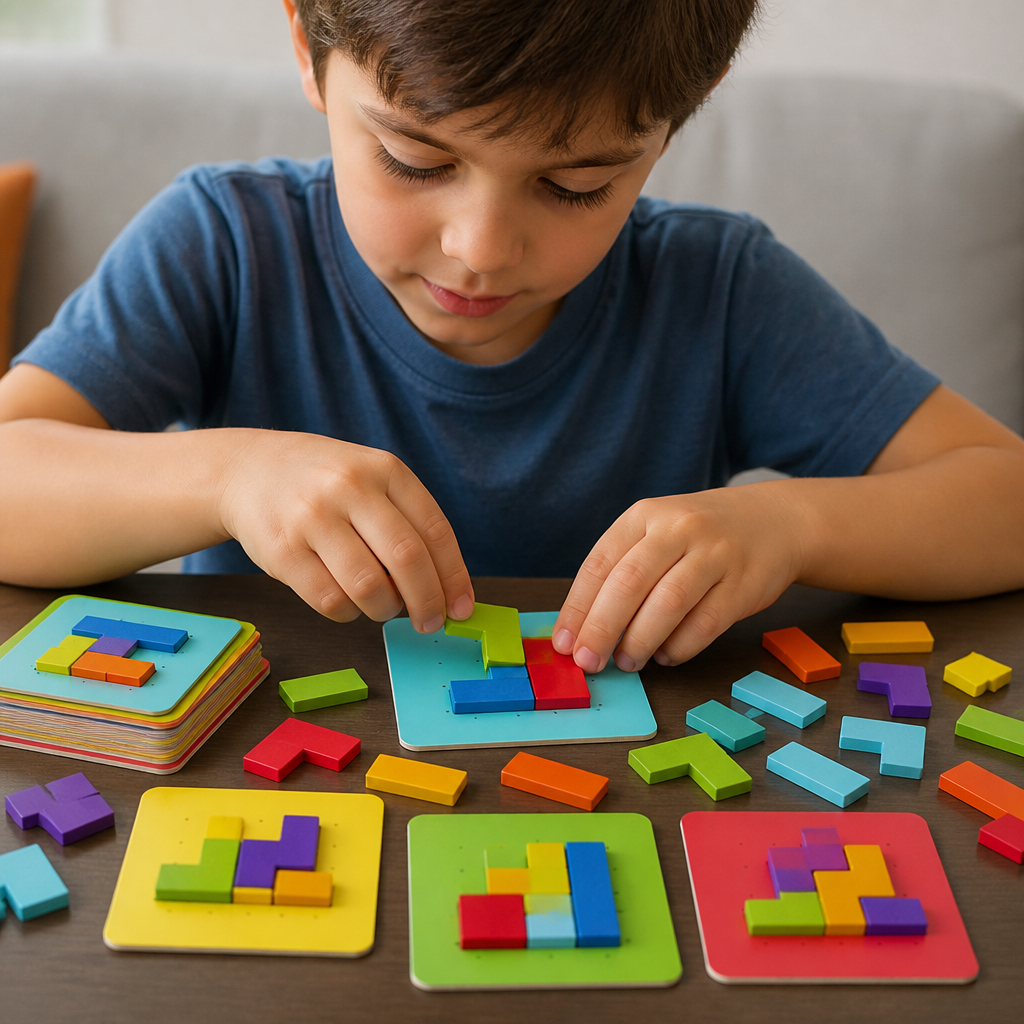 Wooden  Shape Matching Puzzle Family Game