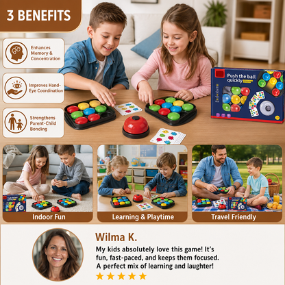 Educational Color Pattern Match Family Bell Game