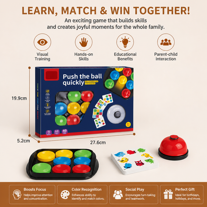 Educational Color Pattern Match Family Bell Game